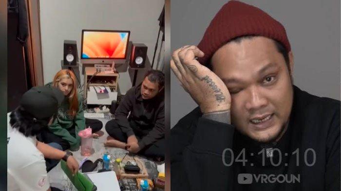 Momen Virgoun saat ditangkap polisi akibat kasus narkoba di sebuah kamar kos