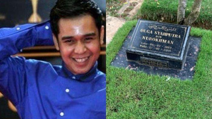 FANS OLGA SYAHPUTRA - Sosok tukang sapu makam Olga Syahputra, Mpok Linda, ternyata fans sang pelawak. Dia pun mengungkap awal mula serta motivasinya bekerja sebagai tukang sapu di makam sang idola.