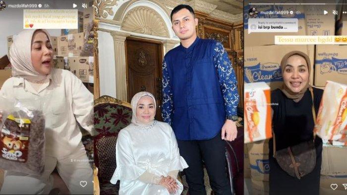 Muzdalifah kini berjualan kebutuhan rumah tangga di tengah kesibukan suaminya nyaleg pemilu 2024