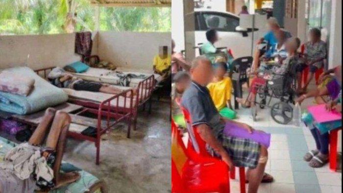 Nasib Puluhan Orangtua Telantar di Gubuk Panti Jompo Tak Resmi, Ada yang Dirantai, Ruangan Bau Busuk