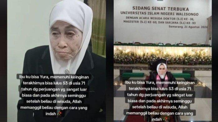Nenek 71 Tahun Meninggal setelah Wisuda Lulus S3, Anak Bangga Tahu Perjuangannya: Cara yang Indah