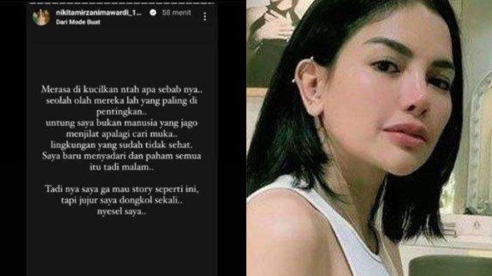 Nikita Mirzani curhat merasa dikucilkan setelah hadir menonton langsung Debat Capres 2024, Minggu (4/2/2024).