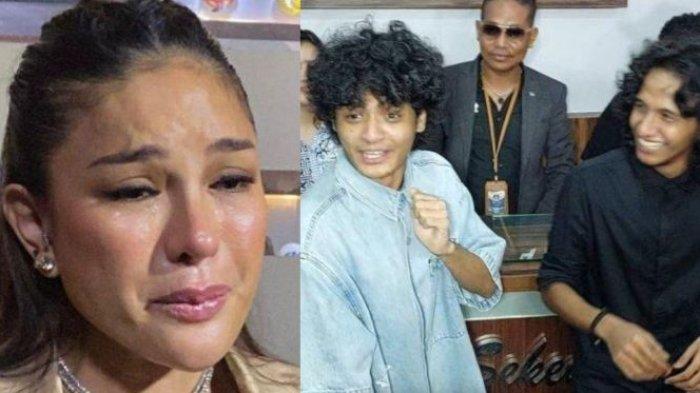NIKITA MIRZANI EMOSI - (kiri) Nikita Mirzani tak kuasa menangis tahu Vadel Badjideh ditetapkan sebagai tersangka kasus dugaan aborsi dan persetubuhan, Kamis (13/2/2025). (kanan) Momen Vadel Badjideh dance bareng kakaknya, Bintang Badjideh di Polres Metro Jakarta Selatan, Jumat (4/10/2024). Inilah perbedaan respons keluarga Nikmir dan Vadel setelah ditetapkan tersangka