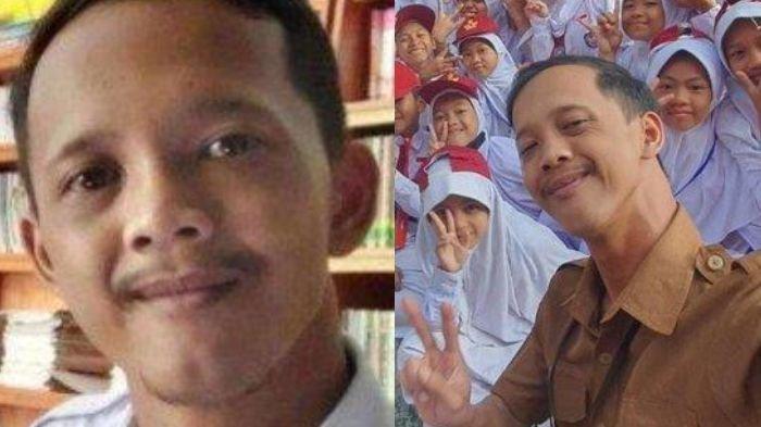 Potret Pak Reza, guru honorer dipecat gegara kuak pungli. Sosoknya viral di media sosial dibela oleh Wali Kota Bogor Bima Arya.