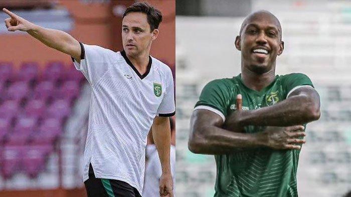 Pelatih Persebaya, Paul Munster dan striker Persebaya, Paulo Henrique
