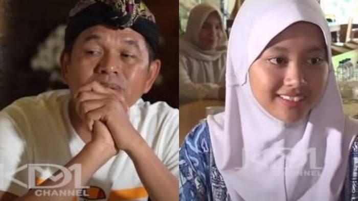 PELAJAR BONGKAR PUNGLI - Kolase foto Dedi Mulyadi dan Hanifah. Inilah sosok Hanifah, pelajar Cirebon yang berani bongkar dugaan pungli PIP di sekolah hingga disorot Dedi Mulyadi.