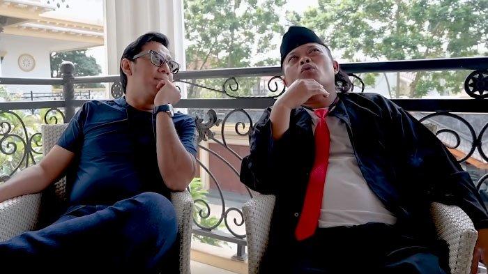 Pelawak Andre Taulany saat berkunjung ke rumah pelawak, Sule