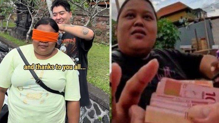 Penjual donat yang mendapatkan rezeki nomplok dari seorang bule yang sempat ia bantu
