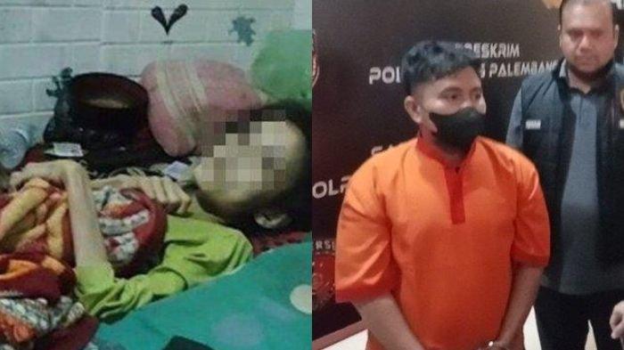 Suami di Palembang bernama Wahyu Saputra (kanan) tega menelantarkan dan menyekap istrinya, Sindi Purnama Sari (kiri) hingga tewas. Dia kini ditetapkan sebagai tersangka.