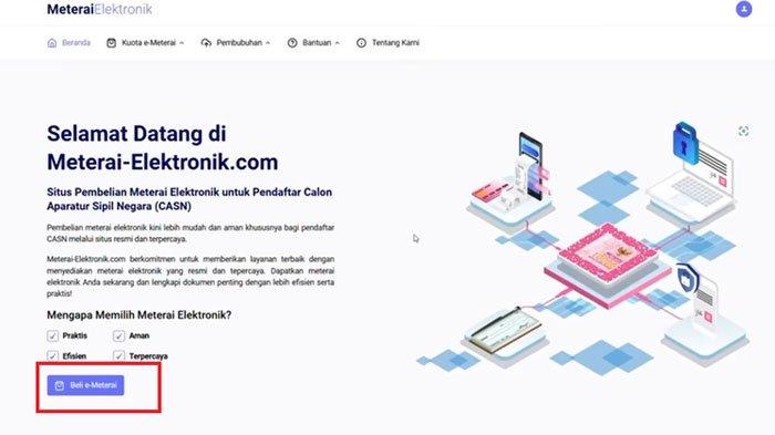 Peruri membuka opsi pengembalian dana atas pembelian e-meterai yang eror di lamannya. Namun uang yang dikembalikan hanya 75 persen dari total invoice.