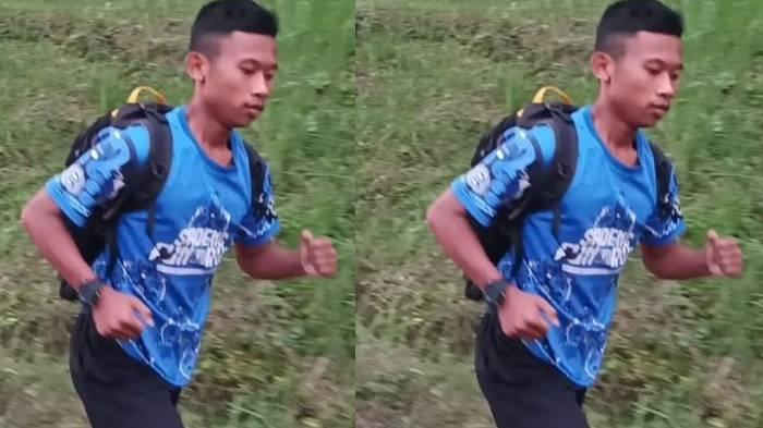 Potret M Alif Fathurrohman (17) pelajar di Jember yang lari sejauh 5 kilometer untuk bisa sekolah.