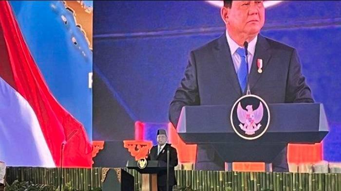 PERESMIAN DANANTARA - Presiden Prabowo Subianto meresmikan lembaga Daya Anagata Nusantara (Danantara) di Lapangan Tengah, Istana Kepresidenan, Jakarta, pada Senin (24/2/2025).