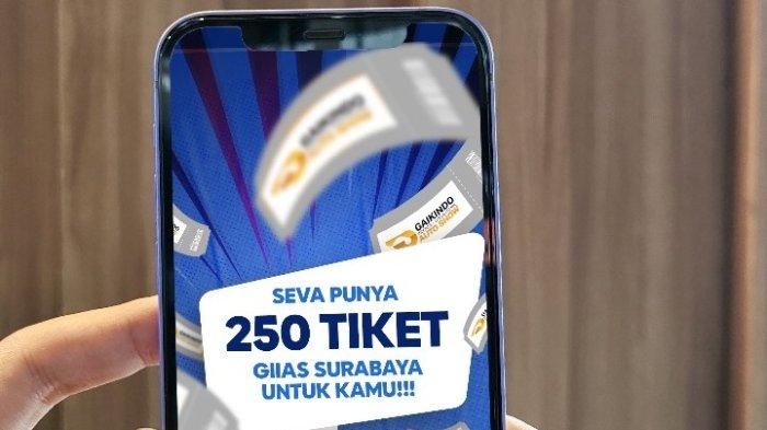 SEVA BAGIKAN TOTAL 250 TIKET GIIAS SURABAYA 2023 GRATIS: SEVA, platform pencarian mobil baru dari berbagai brand Astra, kembali hadir di GIIAS Surabaya 2023. Kali ini SEVA akan membagikan 250 tiket GIIAS pada periode 15 - 21 September 2023. Ikuti kuis di akun Instagram @sevabyastra untuk dapatkan tiketnya!