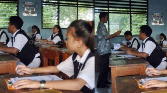 BAYAR PERALATAN SEKOLAH - Unggahan Facebook menyoroti daftar perlengkapan sekolah senilai Rp915 ribu di SMP Widya Krama, Kabupaten Gorontalo, memicu reaksi publik. Daftar mencantumkan 14 item, termasuk jas almamater dan kain seragam. Kepala Sekolah Hervina Pateda menegaskan, daftar itu bukan pungutan wajib.