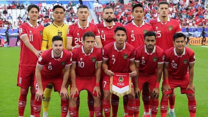 Skuad Timnas Indonesia pada laga terakhir fase grup Piala Asia 2023 lawan Jepang.