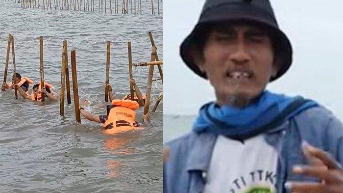 Sosok Kholid nelayan yang protes atas terjadinya pembangunan pagar laut