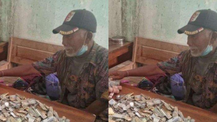 PENGEMIS TAJIR - Sosok pengemis AR (70) diamankan Satpol PP Kota Kediri di Simpang Empat Jalan Kawi, Kecamatan Mojoroto, Kota Kediri. Ia diciduk karena aksinya meresahkan masyarakat. Saat diamankan, ia ketahuan membawa uang Rp 40 juta.
