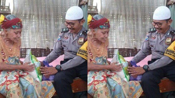 Sosok Ipda Ismail, Polisi Bagi Gajinya dan Jual Kambing untuk Bantu Lansia, Tenteng Beras Sendiri
