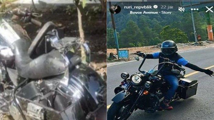 Vokalis band Repvblik, Herdian Wantogia alias Ruri, mengalami kecelakaan tunggal saat mengendarai motor gede di Jawa Barat. Dia terpental setelah menabrak batu besar.