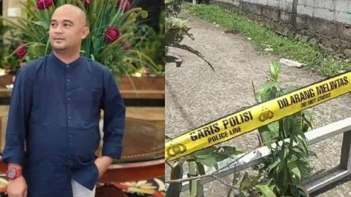 Tempat Kejadian Perkara (TKP) penusukan pemain sinetron berjudul Misteri Gunung Merapi atau Mak Lampir, Sandy Permana (46) di Perumahan Cibarusah, Kabupaten Bekasi pada Minggu, 12 Januari 2025.