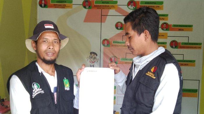Tanda bukti laporan saksi PBN ke Panwascam setempat terkait dugaan penggelembungan suara, Senin (26/2/2024).