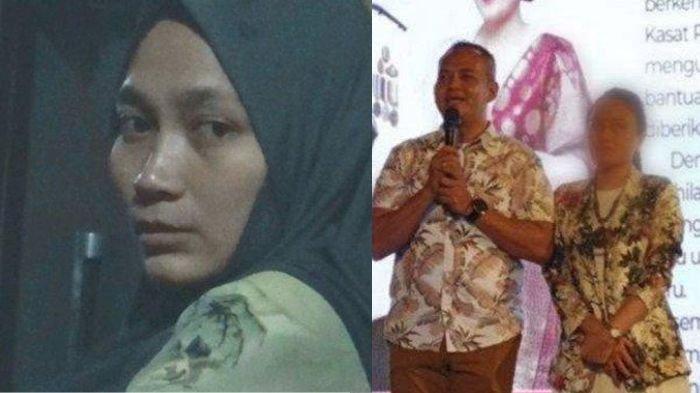 TANGIS ISTRI NURHADI - (kanan) Kompol Yogi saat meninggalkan jabatan Kasat Narkoba Polresta Mataram pada 1 November 2024 karena dimutasi sebagai Kasubbid Paminal Propam Polda NTB. Istri Kompol I Made Yogi Purusa Utama tersangka penganiayaan terhadap Brigadir Nurhadi, disebut mendatangi kediaman korban, tidak memperkarakan kasus. (Kiri) Istri almarhum Brigadir Muhammad Nurhadi, Elma Agustina (28). Ia mengaku difitnah terima Rp400 juta dari Kompol Yogi.