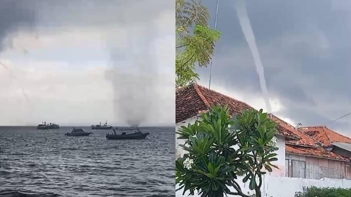 Tangkapan layar 3 puting mengepung pemukiman warga di Pulau Mandangin, Kecamatan/Kabupaten Sampang, Madura, (31/11/2024).