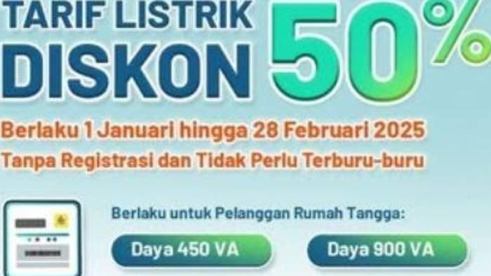 DISKON TARIF LISTRIK - Tangkapan layar promo diskon tarif listrik di Instagram resmi PLN yang diambil pada Jumat (31/1/2025). Simak mekanisme tarif promo diskon listrik dari PLN.