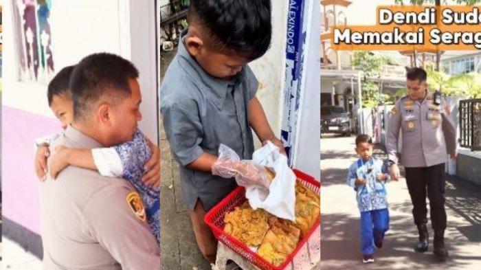 BOCAH JUALAN GORENGAN - Viral kisah Dendi, bocah laki-laki berusia 7 tahun berjualan gorengan di Kota Cimahi, Jawa Barat demi membantu neneknya. Kini ia bisa sekolah setelah ada orang yang menolongnya.