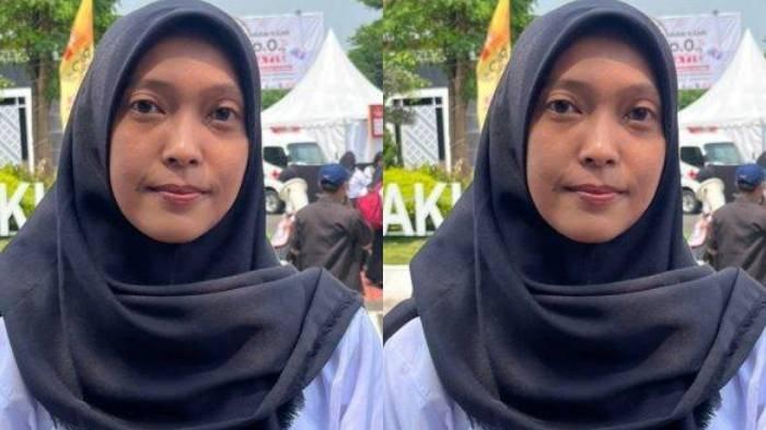 Tri Cahya Ningsih peraih nilai tertinggi Seleksi Kompetensi Dasar (SKD) CPNS 2024 di Kementerian Hukum dan Hak Asasi Manusia (Kemenkumham) pada Kamis (24/10/2024).