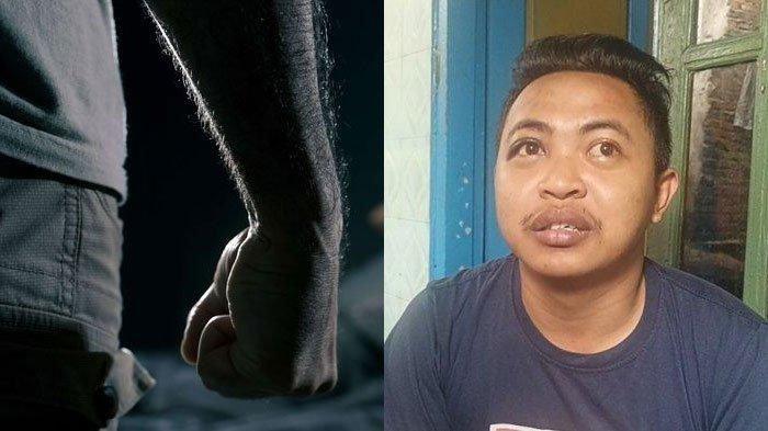 Tubagus Bentar Saputra (24), driver ojek online dianiaya saat mengantar order pesanan