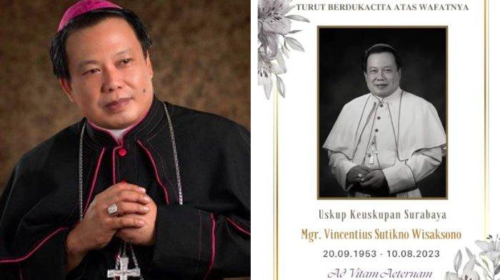 Uskup Surabaya, Mgr Vincentius Sutikno Wicaksono tutup usia pada kamis (10/8/2023)