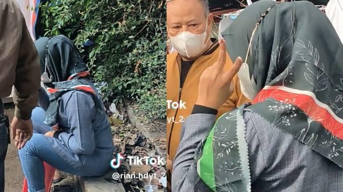 Viral wanita terduga copet di Gasibu Bandung