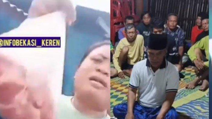 JUAL KUPON KURBAN - Momen warga Kelurahan Cikiwul, Kecamatan Bantargebang, Kota Bekasi Jawa Barat usai membayar Rp 15 ribu per satu kantung daging kurban dan panitia kurban minta maaf karena menjual kupon daging kurban.