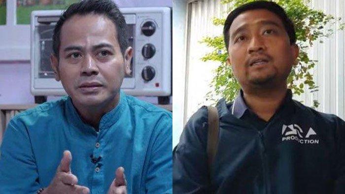 Muhammad Adri Permana (kanan) laporkan Yadi Sembako terkait dugaan penipuan berupa cek kosong Rp 198 juta.