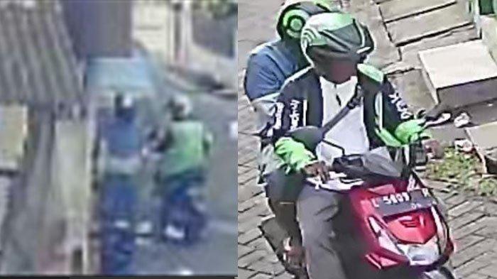 AKSI MALING MOTOR- dua komplotan maling motor beratribut ojek online (Ojok) yang sedang mengantarkan penumpang di Surabaya Utara, pada Sabtu (1/3/2025) pagi. Para pelaku mencuri Motor Honda Vario 125, bernopol L-3856-UF milik karyawan pabrik berinisial RO (19), berlokasi di Jalan Asemrowo Tambak VI, Asemrowo, Surabaya