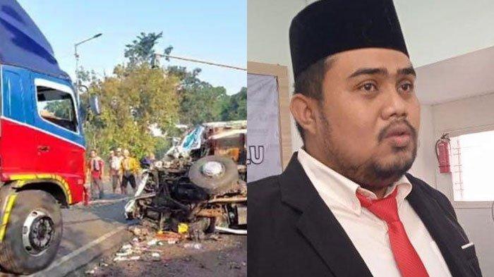 Ketua Badan Pengawas Pemilu (Bawaslu) Jember Sanda Aditya Pradana terlibat kecelakaan beruntun di Jalan Raya Jember-Lumajang, Jumat (10/5/2024). Kecelakaan beruntun yang melibatkan tiga kendaraan tersebut terjadi pada pukul 01.30 dini hari.