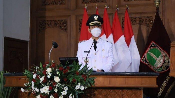Gibran saat dilantik menjadi Wali Kota Solo pada Jumat