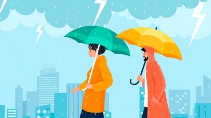 Ilustrasi hujan petir - Berikut doa ketika hujan. Ikhtiar agar senantiasa mendapatkan perlindungan dari Allah SWT.