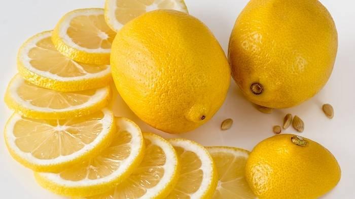 Ilustrasi konsumsi lemon untuk menu diet.