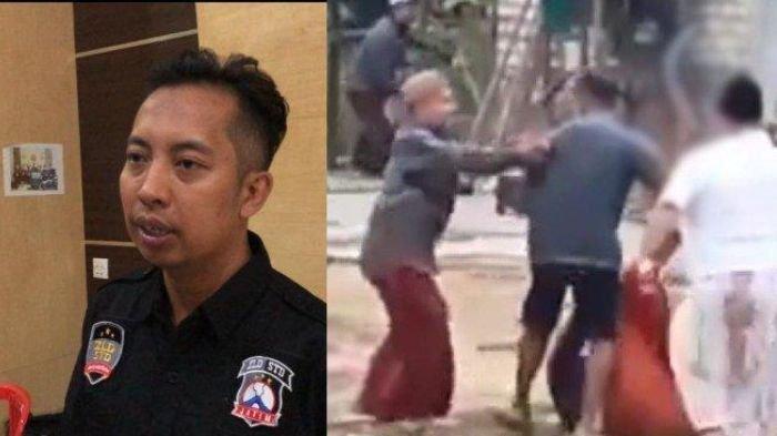 Kasi Humas Polres Sampang Ipda Dedy Dely Rasidie (kiri), Detik-detik korban dikeroyok sejumlah warga bersenjata tajam jenis celurit erlokasi di Desa Ketapang Laok, Kecamatan Ketapang, Kabupaten Sampang, Madura, Minggu (17/11/2024).