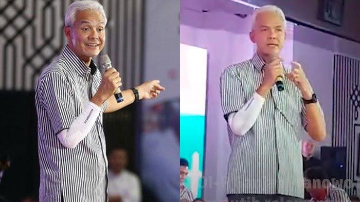 Bakal capres dari PDIP, Ganjar Pranowo mengungkap sosok di balik desain kemeja garis hitam putihnya.