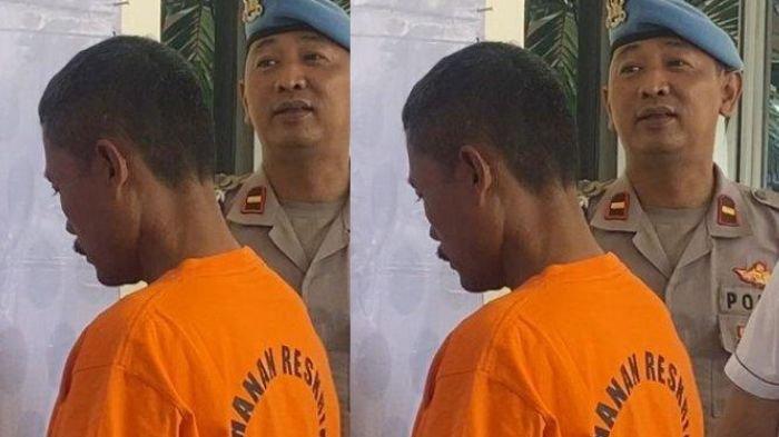 NGAMUK - Inilah sosok ketua organisasi masyarakat (ormas) Maung Jagat Nusantara tingkat Desa Wanajaya, Cibitung, Kabupaten Bekasi yang ditangkap polisi usai cekcok jatah parkir.