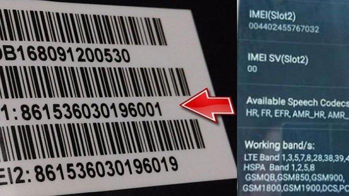 Kode dan angka untuk cek IMEI di berbagai merek HP.