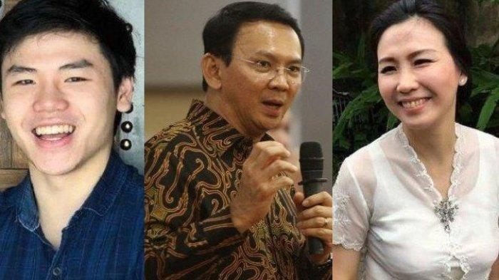 Kolase foto Nicholas Sean, Ahok atau BTP dan Veronica Tan.