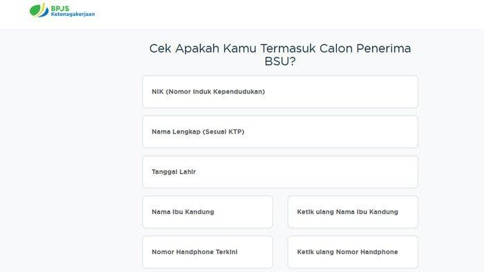 BSU 2025 - Tampilan laman BPJS Ketenagakerjaan terkait Bantuan Subsidi Upah atau BSU 2025. Pencairan dana dimulai 14 Juni 2025 lalu.