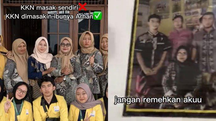 Mahasiswa KKN makan di rumah Pratama Arhan