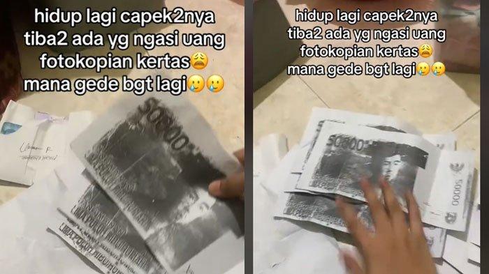 Pengantin pasrah dapat amplop isinya uang fotokopian
