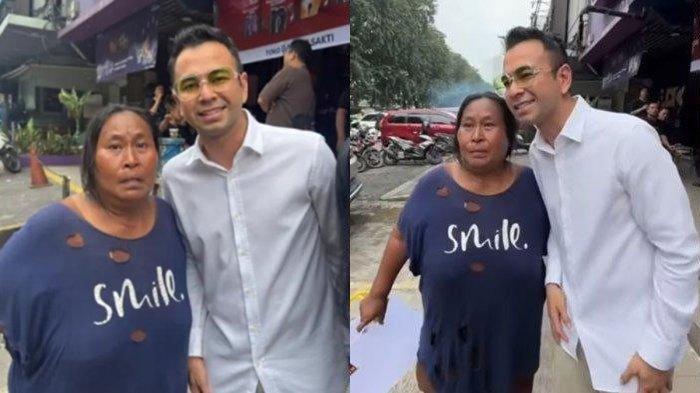 MINTA DIBANTU - Sursanah, penjual kacang keliling minta dibantu artis Raffi Ahmad usai dagangannya diborong Rp250 ribu. Ia sebelumnya viral lantaran menerima bantuan dari Raffi, namun ia tegas membantah, hanya dilebihi dagangannya, Selasa (15/7/2025).