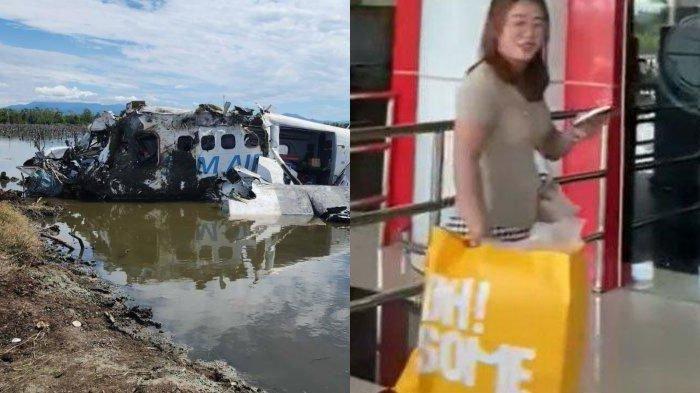 Pesawat SAM Air jatuh menewaskan seorang penumpang wanita Sri Meyke Male